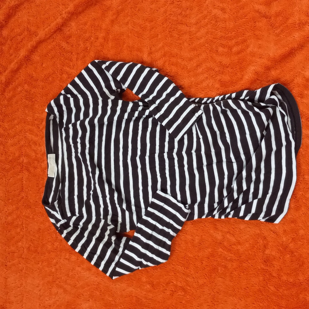 Michael Kors striped side zip t shirt